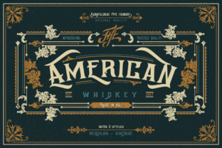American Whiskey: The Retro Serif Font for Bold Campaign Headlines