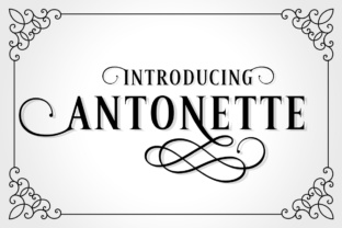 Antonette Typeface: Elevating Editorial Design with Luxuriant Swashy-Serif Elegance