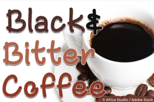 Black and Bitter Coffee: The Textured Handwritten Font for Bold Branding