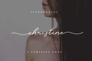 Christine: A Modern Script Handwritten Font for Elegant Branding
