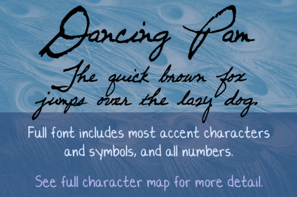 Dancing Pam: A Script Handwritten Typeface for Boutique Branding