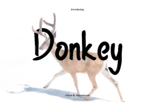 Donkey: A Bold Display Font for Playful Branding