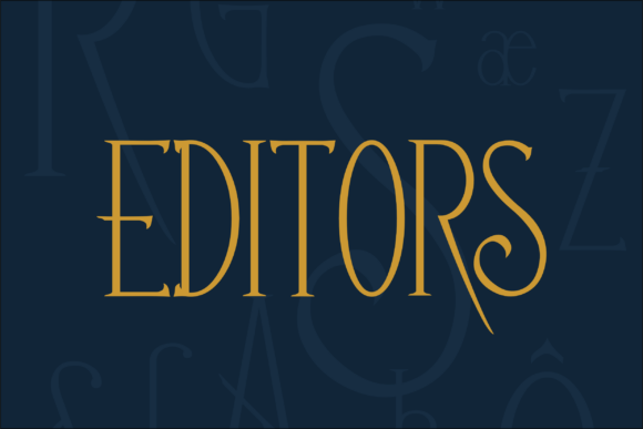 Editors: A Narrow Serif Font for Modern Digital Branding