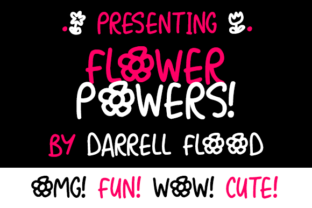 Flower Powers: A Script Handwritten Typeface for Editorial Design