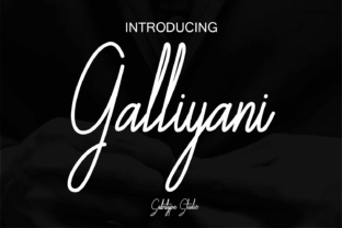 Galliyani: The Stylish Handwritten Font for Polished Brand Identity