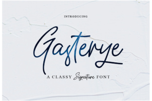 Gasterye: A Relaxed Script Handwritten Font for Editorial Design