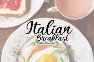 Italian Breakfast: A Modern Script Handwritten Font for Editorial Design