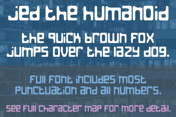 Jed the Humanoid: A Nostalgic Display Font for Creative Branding