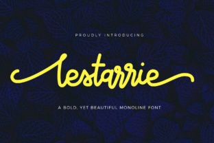 Lestarrie: A Bold Monoline Script for Modern Branding