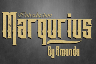 Marqurius: A Vintage Decorative Font for Ornate Campaign Design