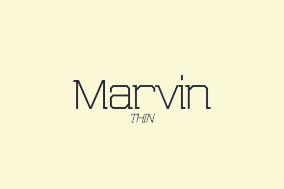 Marvin Thin Typeface: A Modern Slab Serif for Digital Branding