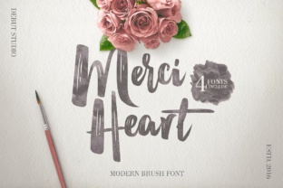 Merci Heart Brush Font Review for Social Campaigns