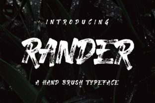 Rander: The Freehand Rough Brush Font for Modern Campaign Design