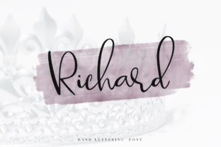Richard Typeface: Elegant Script Fonts for Brand Identity
