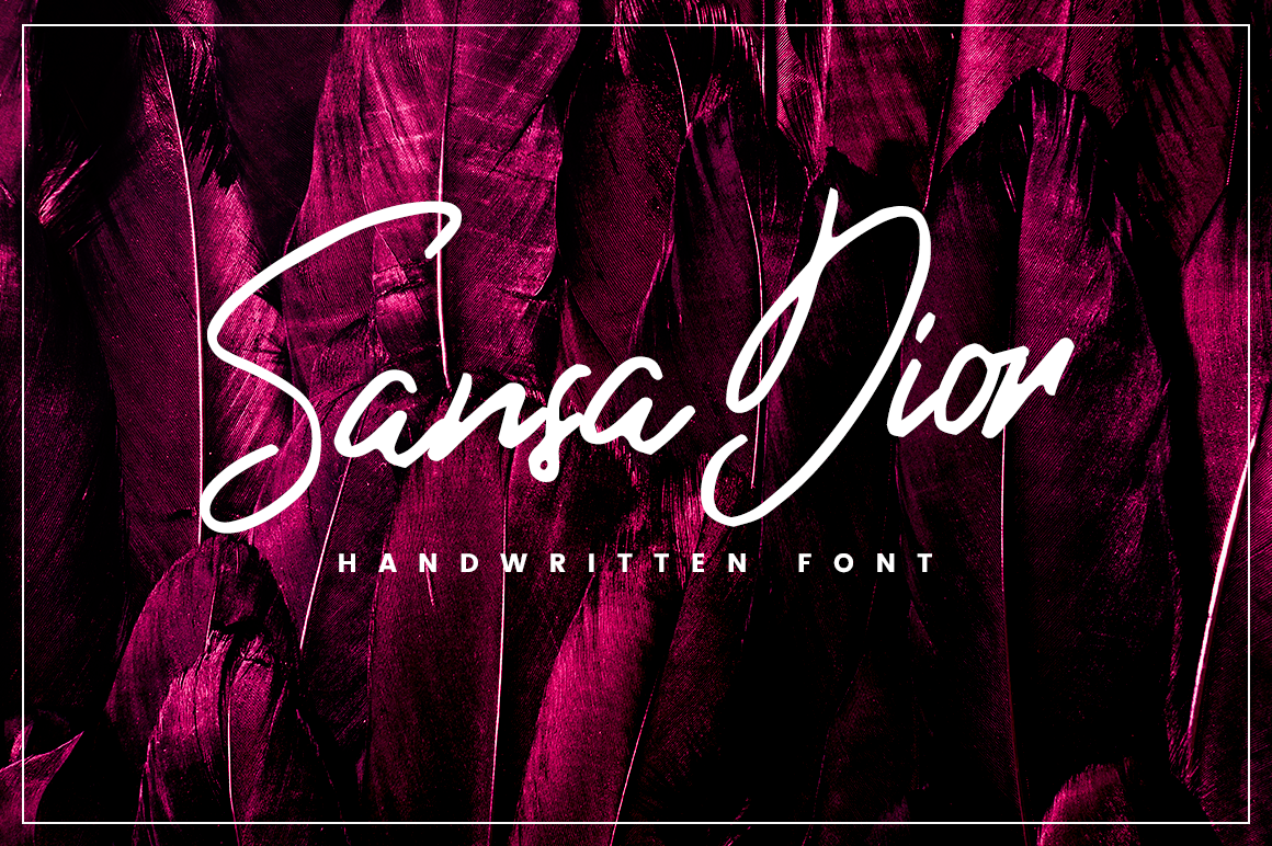 Sansa Dior: The Confident Brush Script for Editorial Design