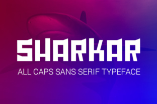 Sharkar Bold Display Typeface for Crafts