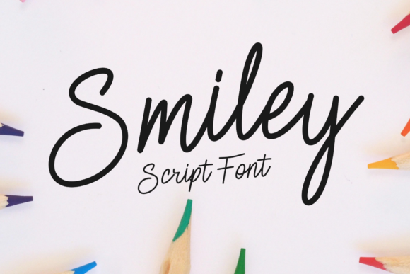 Smiley Font for Handmade Labels and Creative Branding