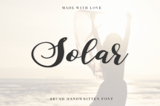 Solar Font for Invitations, Labels, and Handmade Branding