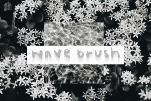 Wave Brush: A Handwritten Font for Handmade Labels and Stickers