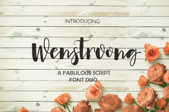Wenstroong: A Script Handwritten Font for Elegant Digital Branding